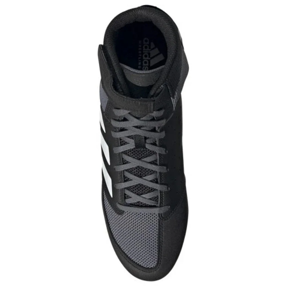 Adidas Mat Hog 2.0 FZ5391 Sneakers Men's 8 Black White Wrestling Shoes HTAT1577